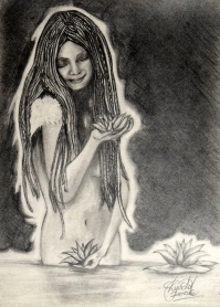 Lady of the Lake - Graphite Pencil on Paper