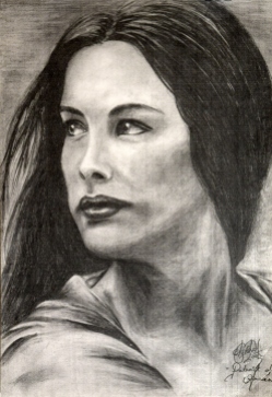 Portrait of Arwen - Graphite Pencil on Paper (Reproduction) Original Sold